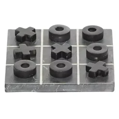 Decorative Accents>Kirklands Home Marble Tic Tac Toe Board Black