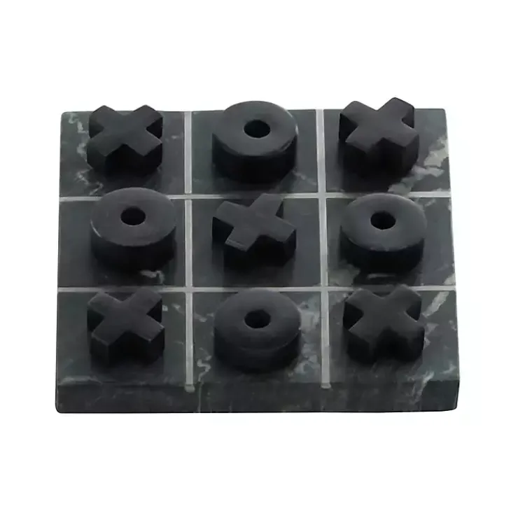 Decorative Accents>Kirklands Home Marble Tic Tac Toe Board Black