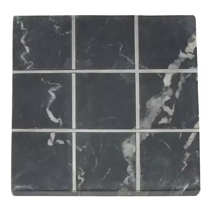 Decorative Accents>Kirklands Home Marble Tic Tac Toe Board Black