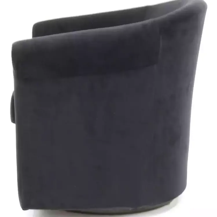 Kirklands Home Marley Swivel Accent Chair Black New