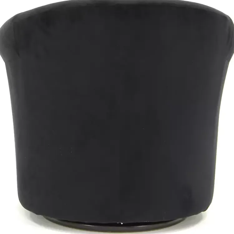 Kirklands Home Marley Swivel Accent Chair Black New