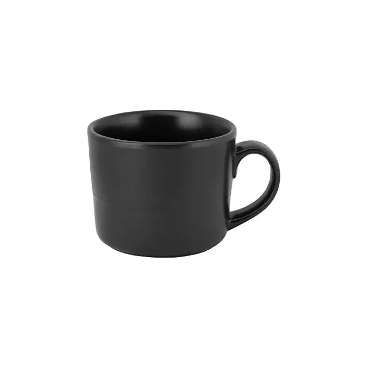 Kirklands Home Matte Double Line 16-pc. Dinnerware Set Black Best