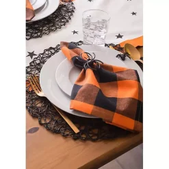 Kirklands Home Matte Spider Napkin Rings, Set of 6 Black Hot