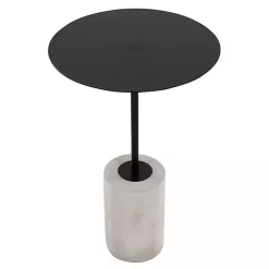 Kirklands Home Metal & Concrete Janis Cocktail Table Black