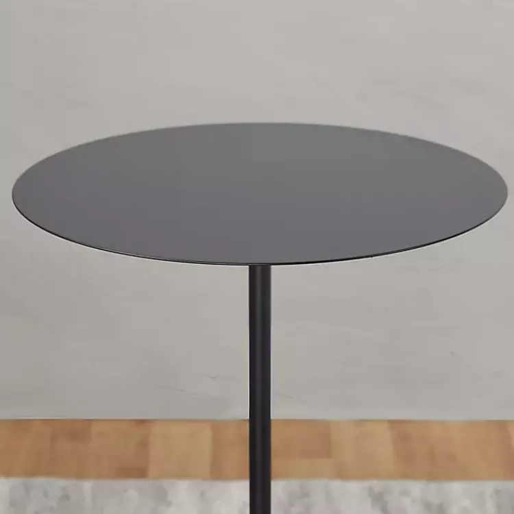 Kirklands Home Metal & Concrete Janis Cocktail Table Black
