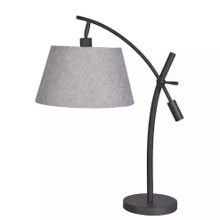 Kirklands Home Black Metal Adjustable Task Shade Table Lamp Gray Hot