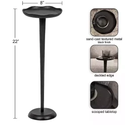 Kirklands Home Metal Alicia Accent Table Black Best