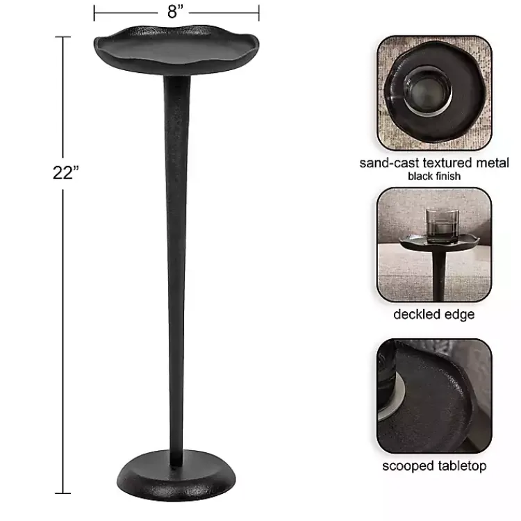 Kirklands Home Metal Alicia Accent Table Black Best