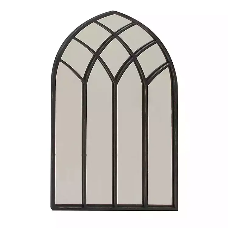 Kirklands Home Black Metal Arch Framed Mirror Sale