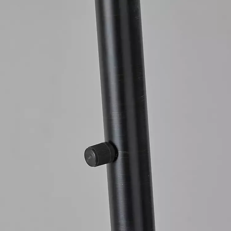 Kirklands Home Black Metal Arch Modern Floor Lamp White