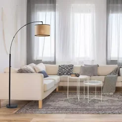 Kirklands Home Metal Arched Floor Lamp Black Sale