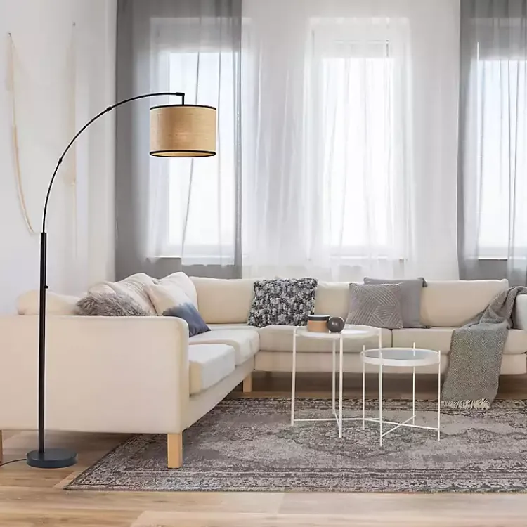 Kirklands Home Metal Arched Floor Lamp Black Sale