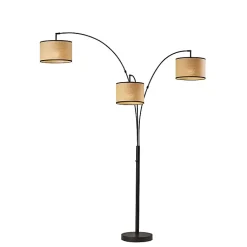 Kirklands Home Metal 3-Arm Arched Floor Lamp Black Clearance