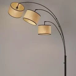 Kirklands Home Metal 3-Arm Arched Floor Lamp Black Clearance