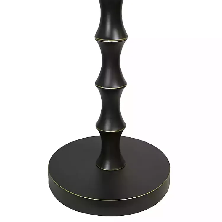 Kirklands Home Metal Bamboo Accent Table Black Discount