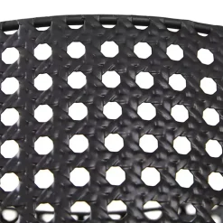 Kirklands Home Metal Basket Weave Planters, Set of 3 Black