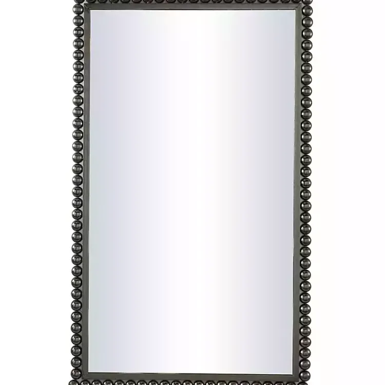 Kirklands Home Black Metal Beaded Frame Wall Mirror Best