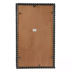 Kirklands Home Black Metal Beaded Frame Wall Mirror Best