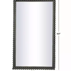 Kirklands Home Black Metal Beaded Frame Wall Mirror Best
