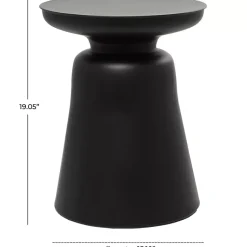 Kirklands Home Metal Bell Shaped Accent Table Black Clearance