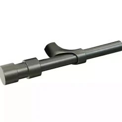 Kirklands Home Black Metal Blackout Finial Curtain Rod, 36 in. Clearance