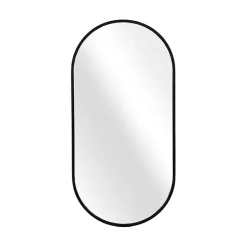 Kirklands Home Black Metal Capsule Wall Mirror Best