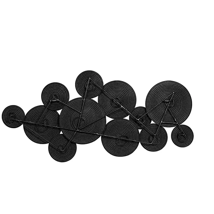 Kirklands Home Metal Circles Wall Plaque Black Online