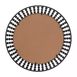 Kirklands Home Metal Coen Bohemian Wall Mirror Black New