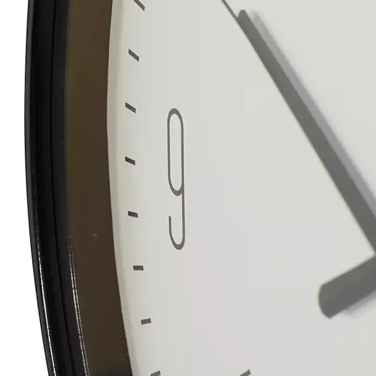 Kirklands Home Black Metal Contemporary Wall Clock Outlet