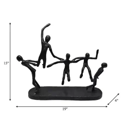 Statues & Figurines>Kirklands Home Metal Contortionist Statue Black