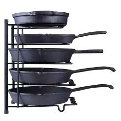 Kirklands Home Metal Cookware Rack Black Clearance