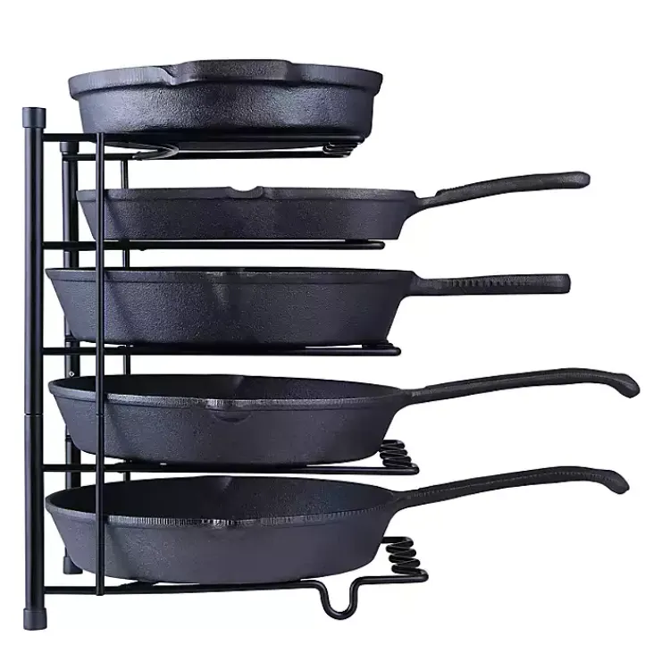 Kirklands Home Metal Cookware Rack Black Clearance