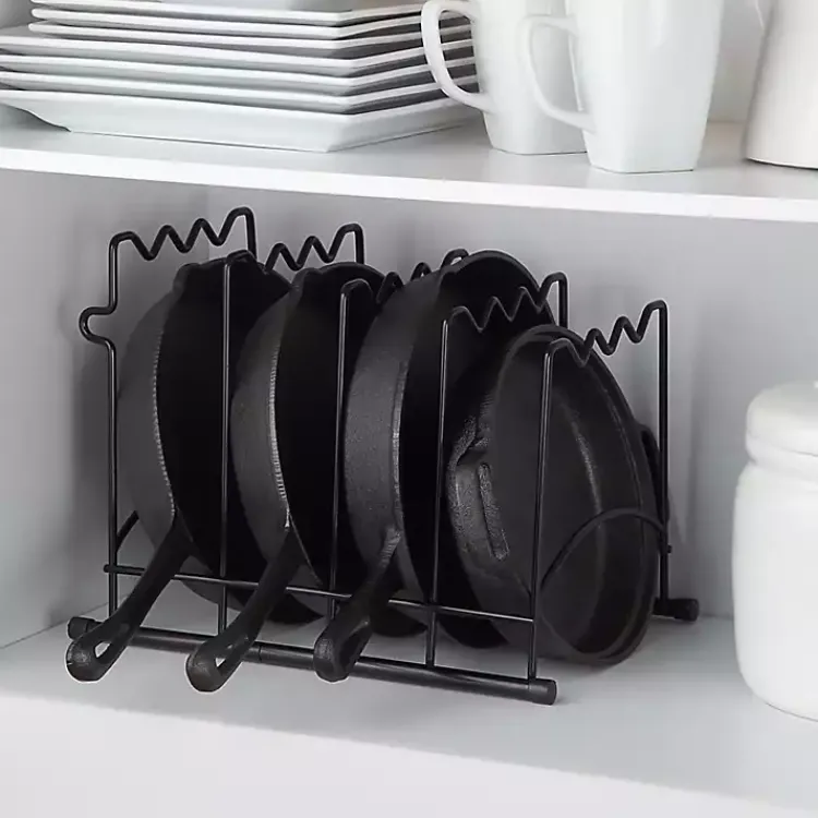 Kirklands Home Metal Cookware Rack Black Clearance