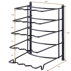 Kirklands Home Metal Cookware Rack Black Clearance