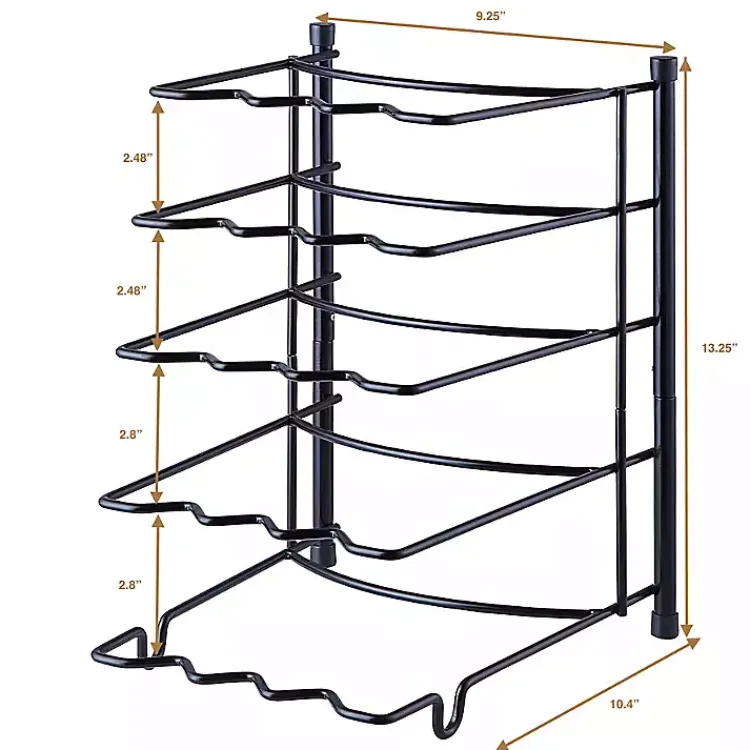 Kirklands Home Metal Cookware Rack Black Clearance