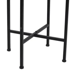 Kirklands Home Metal Dome Planter with Stand, 46 in. Black Hot