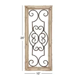 Kirklands Home Black Metal Farmhouse Scroll Wall Plaque Outlet