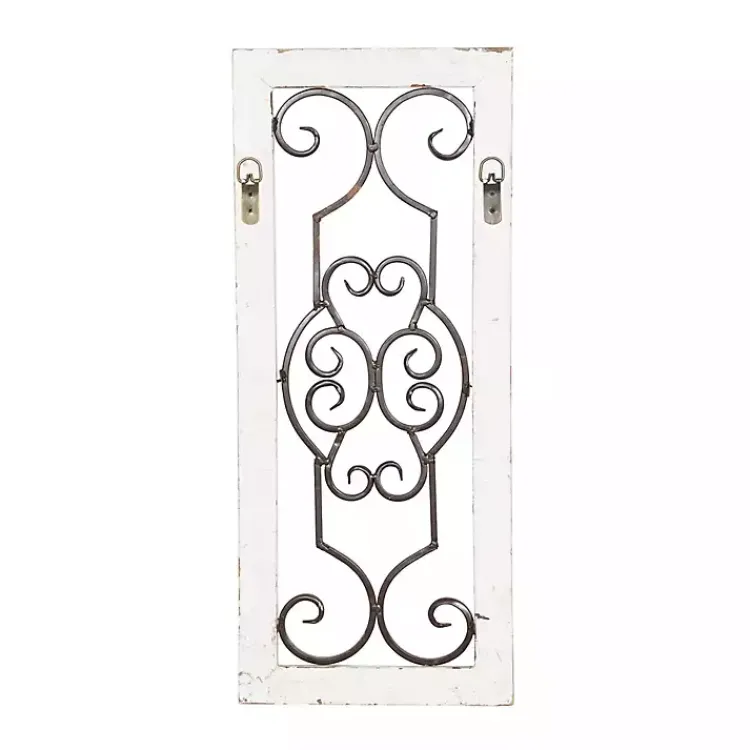 Kirklands Home Black Metal Farmhouse Scroll Wall Plaque Outlet