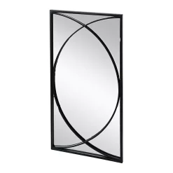 Kirklands Home Black Metal Geometric Wall Mirrors, Set of 3 Outlet