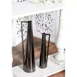 Vases>Kirklands Home Metal Glam Vases, Set of 2 Black