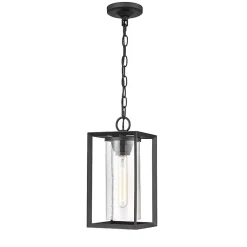 Kirklands Home Metal Lantern Pendant Light Black New