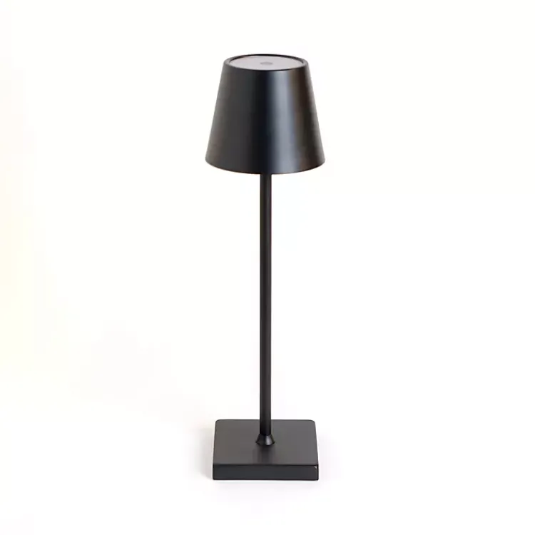 Kirklands Home Metal LED Cordless Touch Lamp Black Clearance