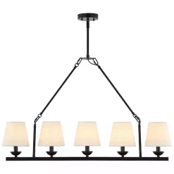 Kirklands Home Black Metal Linear Chandelier Hot