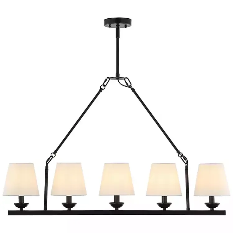 Kirklands Home Black Metal Linear Chandelier Hot