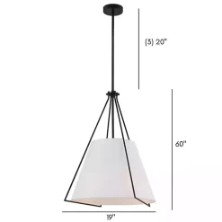 Kirklands Home Black Metal Madeline Pendant Light Best