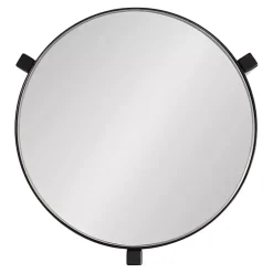 Kirklands Home Metal Mirrored Tabletop Aguilar Drink Table Black Discount
