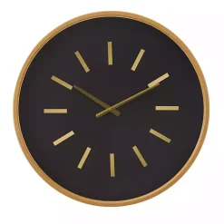 Kirklands Home Black Metal Modern Thomas Wall Clock Online