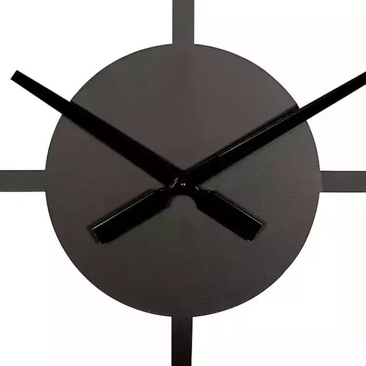 Kirklands Home Black Metal Open Frame Wall Clock Hot