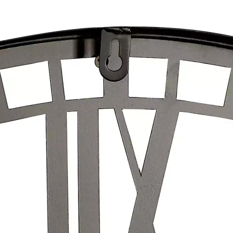 Kirklands Home Black Metal Open Frame Wall Clock Hot