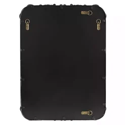 Kirklands Home Black Metal Ornamental Wall Mirror Hot
